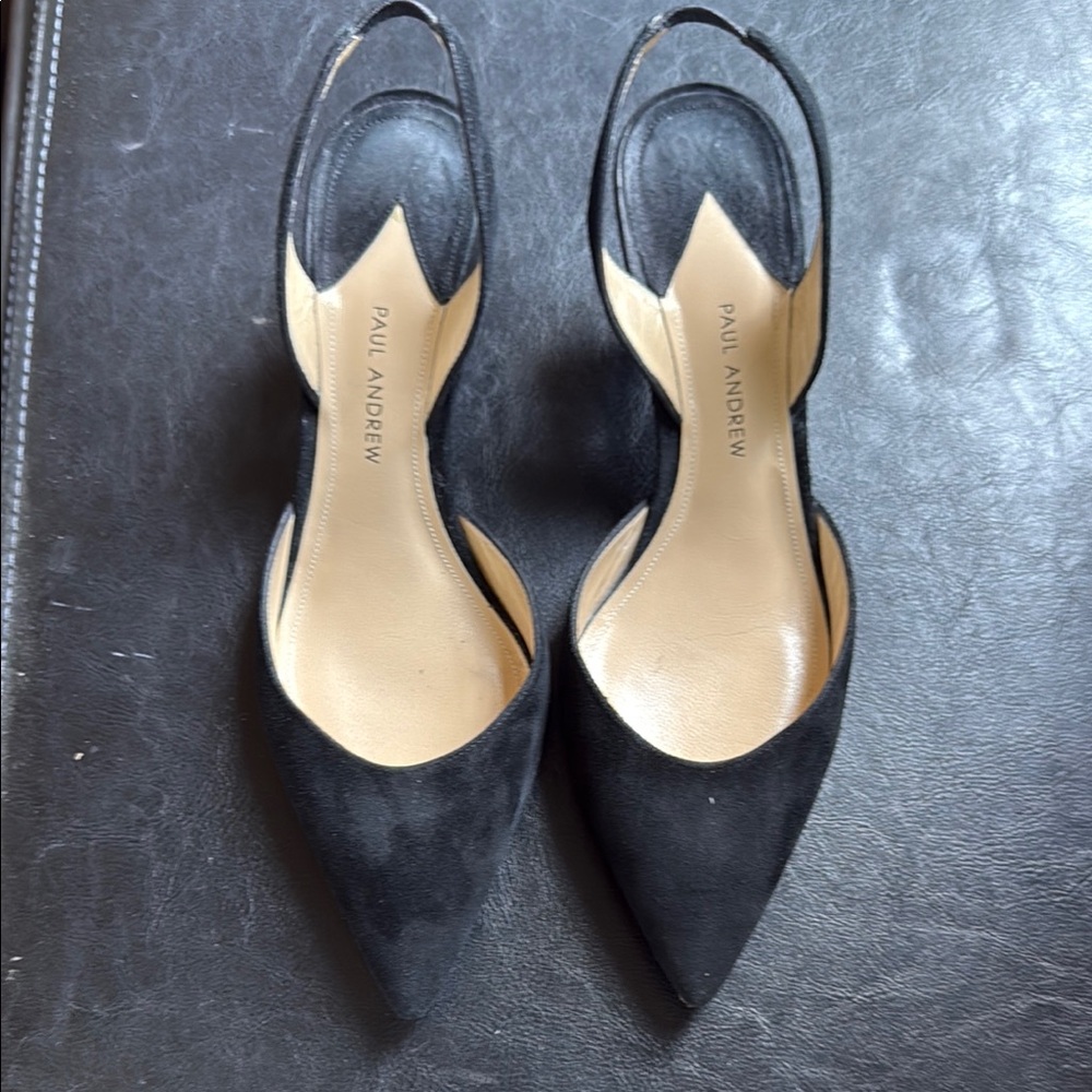 Paul Andrew Black Heels with Sleek Design